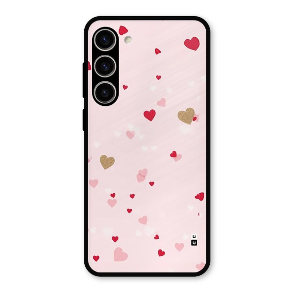 Flying Hearts Metal Back Case for Galaxy S23 Plus