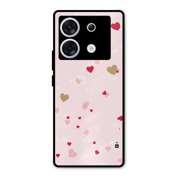 Flying Hearts Metal Back Case for Infinix Zero 30 5G