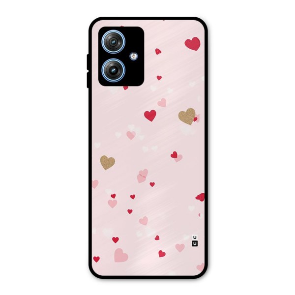 Flying Hearts Metal Back Case for Moto G54