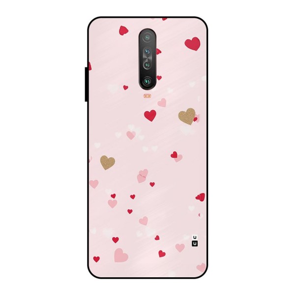 Flying Hearts Metal Back Case for Poco X2