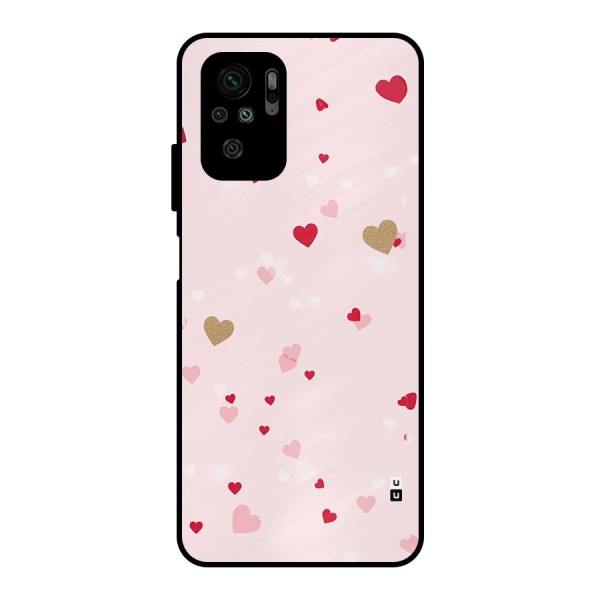 Flying Hearts Metal Back Case for Redmi Note 10
