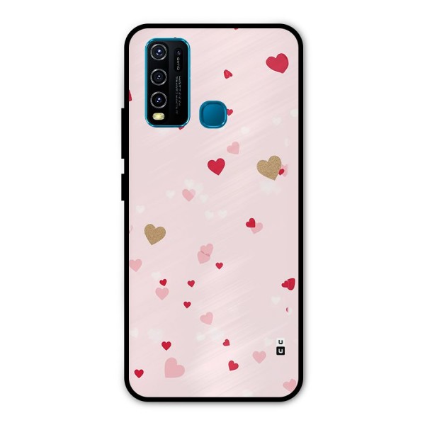 Flying Hearts Metal Back Case for Vivo Y30