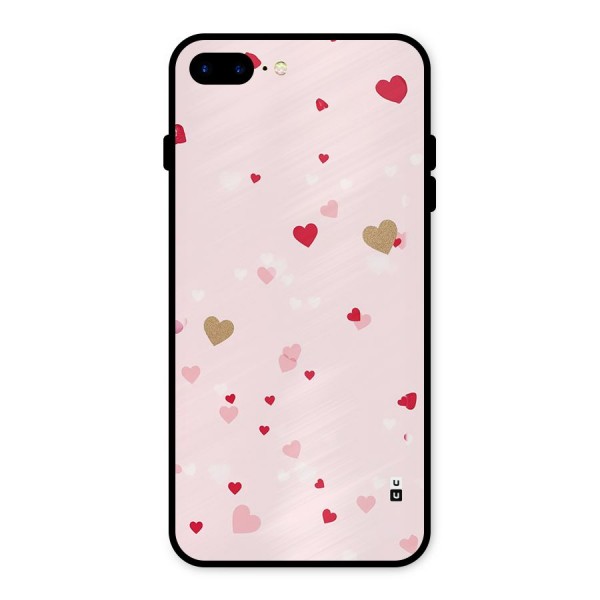 Flying Hearts Metal Back Case for iPhone 8 Plus