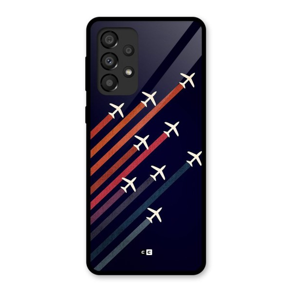 Flying Planes Glass Back Case for Galaxy A33 5G