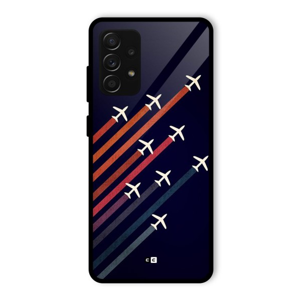 Flying Planes Glass Back Case for Galaxy A53 5G
