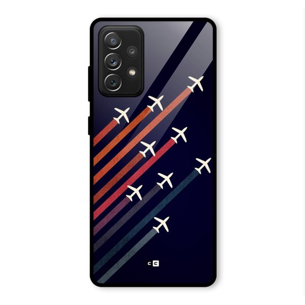 Flying Planes Glass Back Case for Galaxy A72