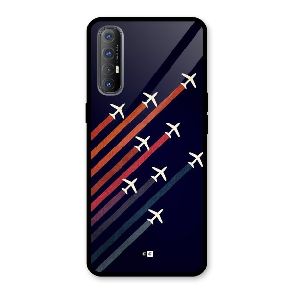 Flying Planes Glass Back Case for Oppo Reno3 Pro
