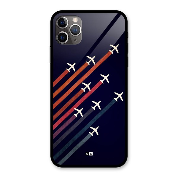 Flying Planes Glass Back Case for iPhone 11 Pro Max