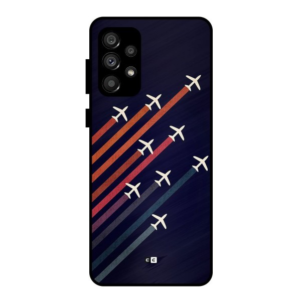 Flying Planes Metal Back Case for Galaxy A73 5G