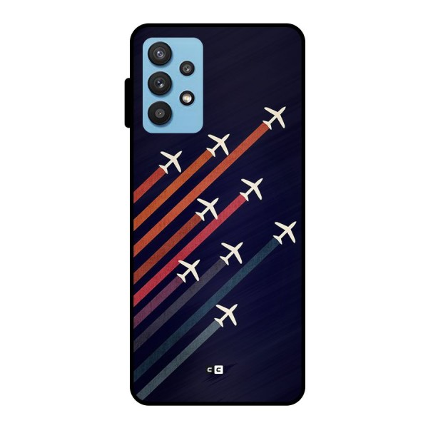 Flying Planes Metal Back Case for Galaxy M32 5G