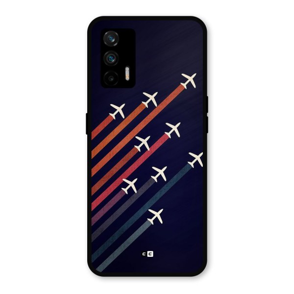 Flying Planes Metal Back Case for Realme X7 Max