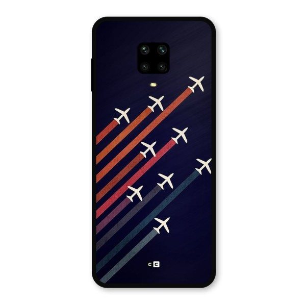 Flying Planes Metal Back Case for Redmi Note 9 Pro Max