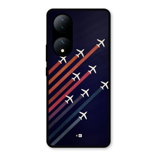 Flying Planes Metal Back Case for Vivo Y100