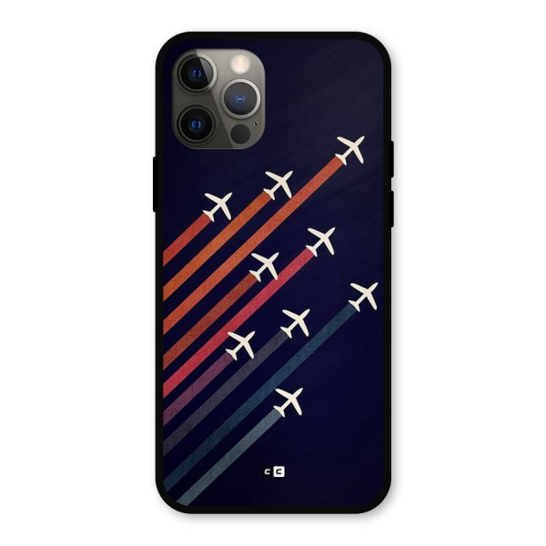 Flying Planes Metal Back Case for iPhone 12 Pro