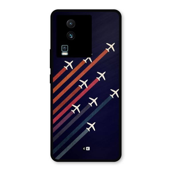 Flying Planes Metal Back Case for iQOO Neo 7