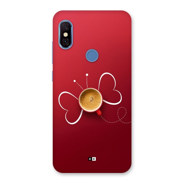 Flying Tea Back Case for Redmi Note 6 Pro