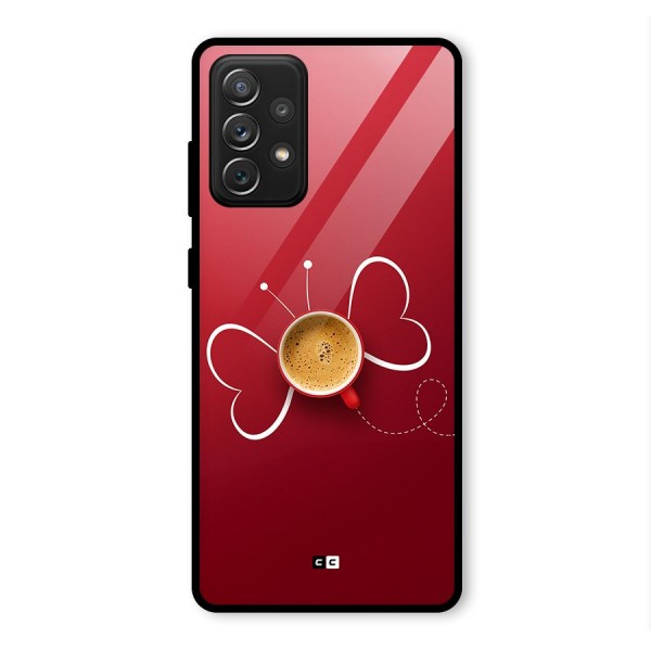 Flying Tea Glass Back Case for Galaxy A72