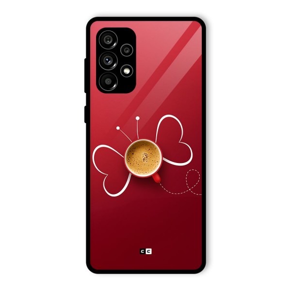 Flying Tea Glass Back Case for Galaxy A73 5G