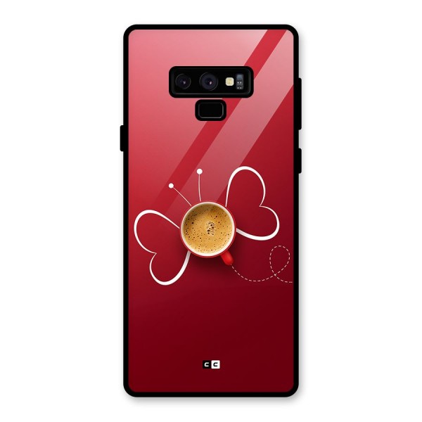 Flying Tea Glass Back Case for Galaxy Note 9