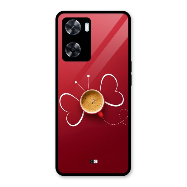 Flying Tea Glass Back Case for Oppo A77
