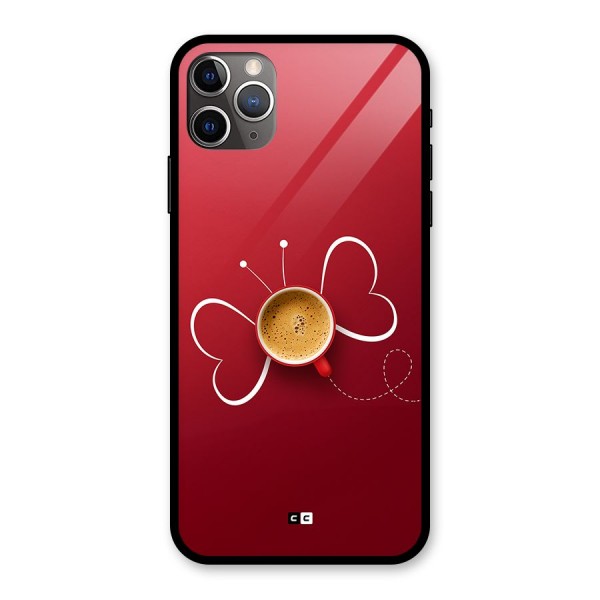 Flying Tea Glass Back Case for iPhone 11 Pro Max
