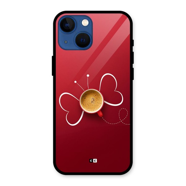Flying Tea Glass Back Case for iPhone 13 Mini