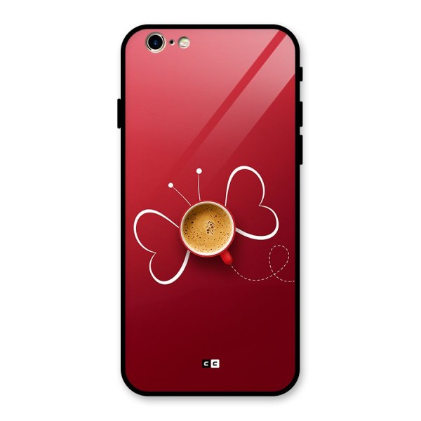 Flying Tea Glass Back Case for iPhone 6 6S