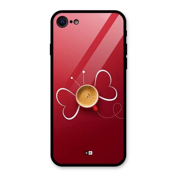 Flying Tea Glass Back Case for iPhone 8