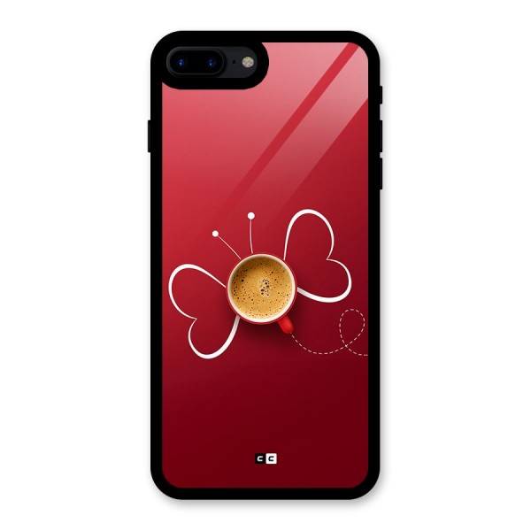 Flying Tea Glass Back Case for iPhone 8 Plus
