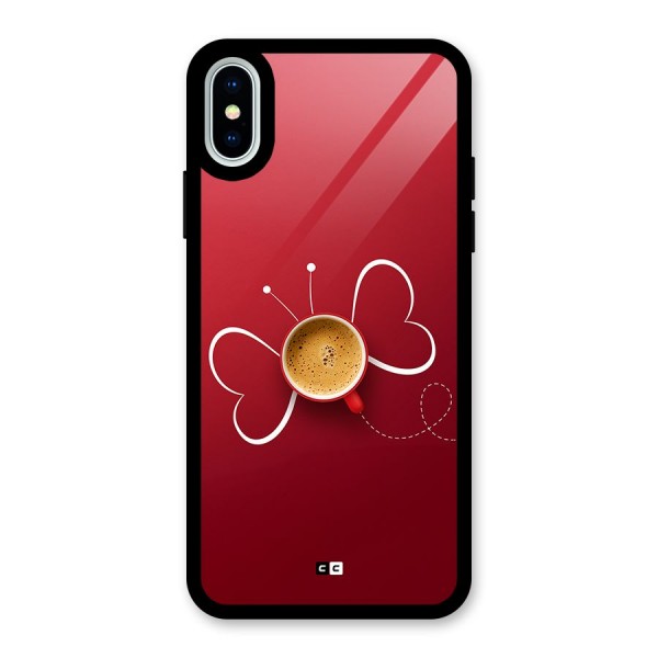 Flying Tea Glass Back Case for iPhone X