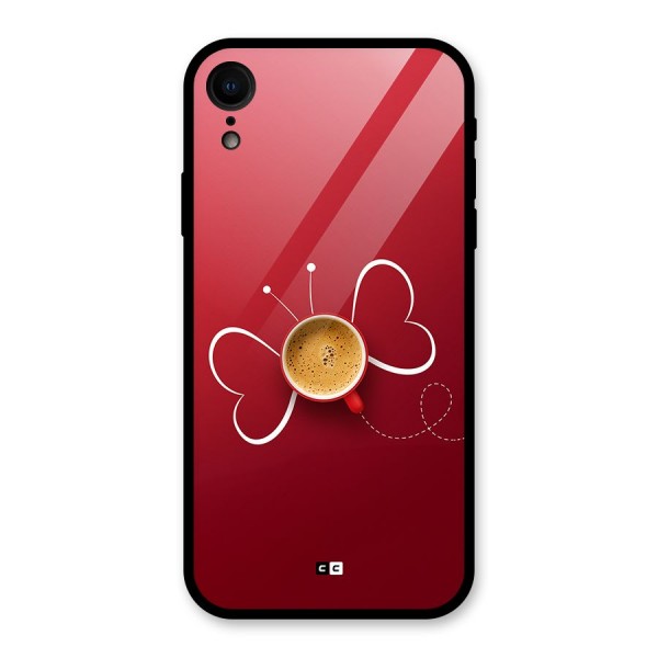 Flying Tea Glass Back Case for iPhone XR