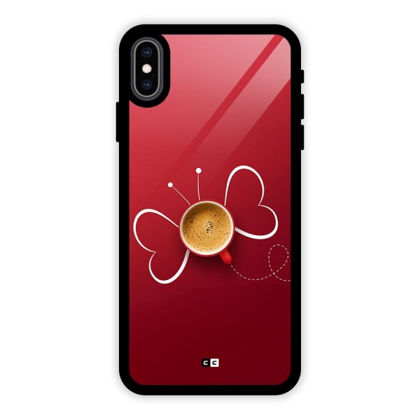 Flying Tea Glass Back Case for iPhone XS Max