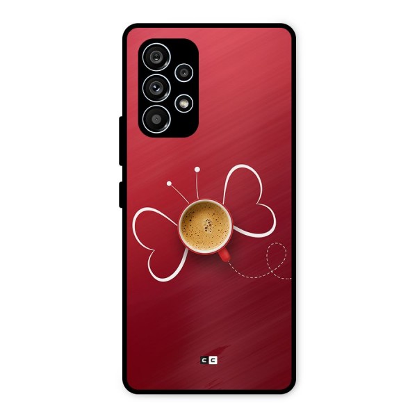 Flying Tea Metal Back Case for Galaxy A53 5G