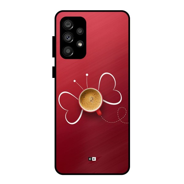 Flying Tea Metal Back Case for Galaxy A73 5G