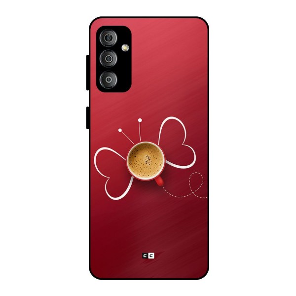 Flying Tea Metal Back Case for Galaxy F23
