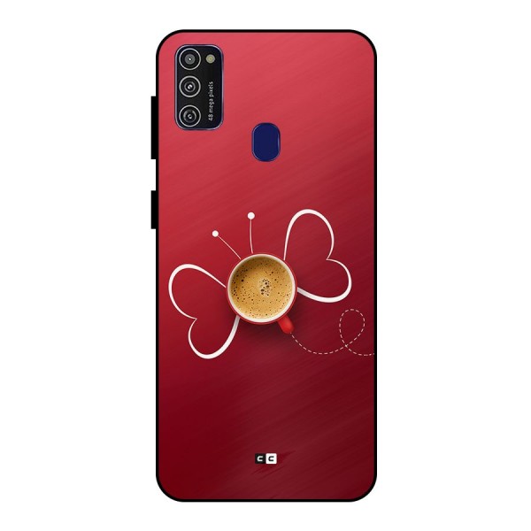 Flying Tea Metal Back Case for Galaxy M30s