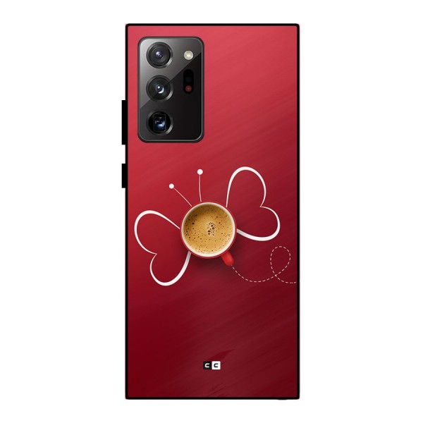 Flying Tea Metal Back Case for Galaxy Note 20 Ultra