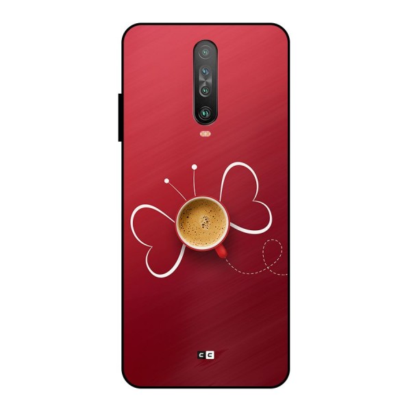 Flying Tea Metal Back Case for Poco X2