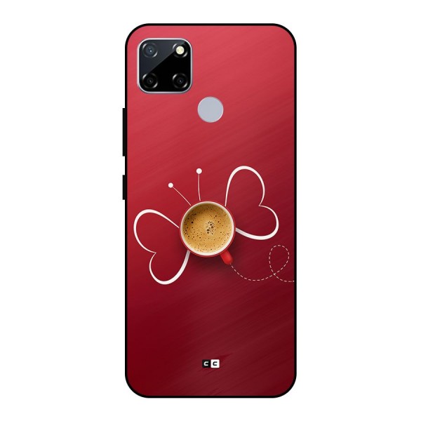 Flying Tea Metal Back Case for Realme Narzo 30A