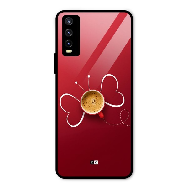 Flying Tea Metal Back Case for Vivo Y20i