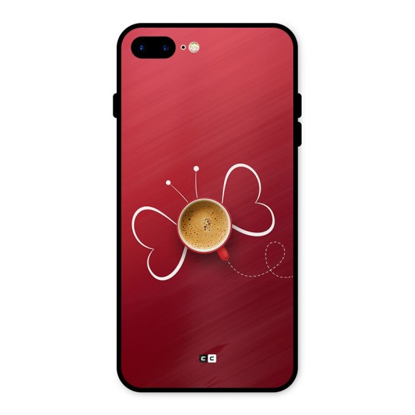 Flying Tea Metal Back Case for iPhone 8 Plus
