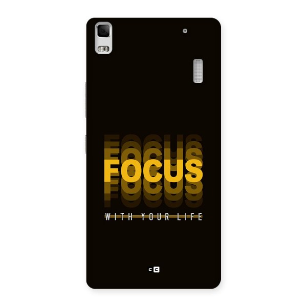 Focus Life Back Case for Lenovo K3 Note