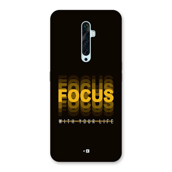 Focus Life Back Case for Oppo Reno2 F