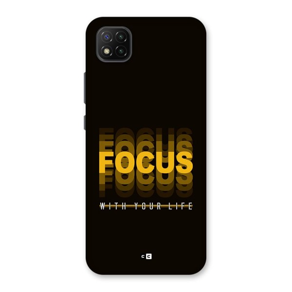 Focus Life Back Case for Poco C3