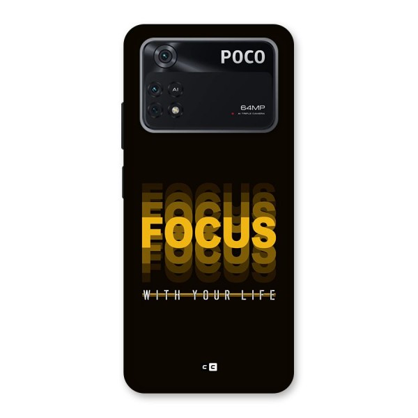 Focus Life Back Case for Poco M4 Pro 4G