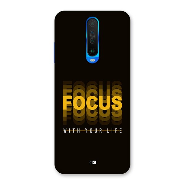 Focus Life Back Case for Poco X2