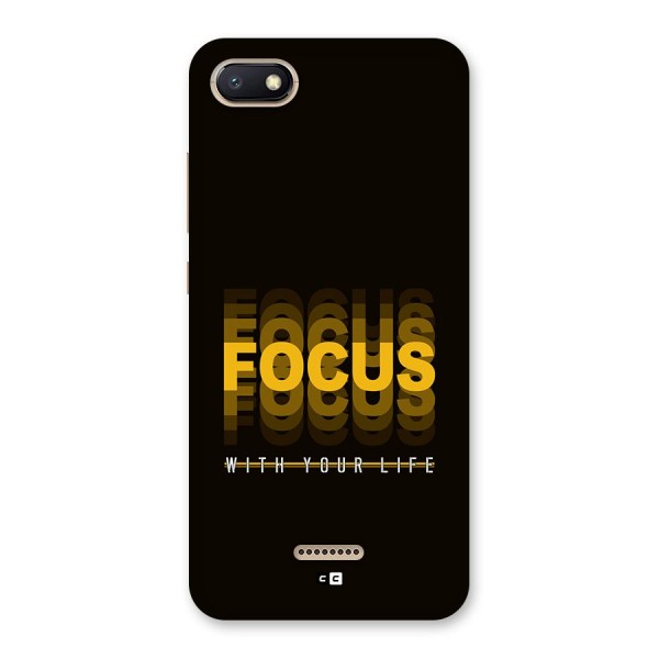 Focus Life Back Case for Redmi 6A
