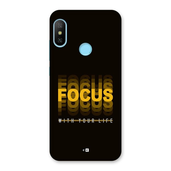 Focus Life Back Case for Redmi 6 Pro