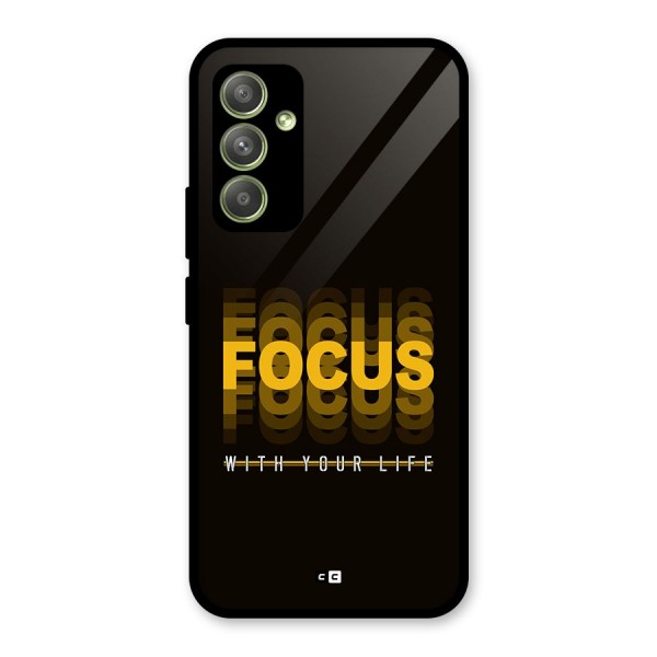 Focus Life Glass Back Case for Galaxy A54