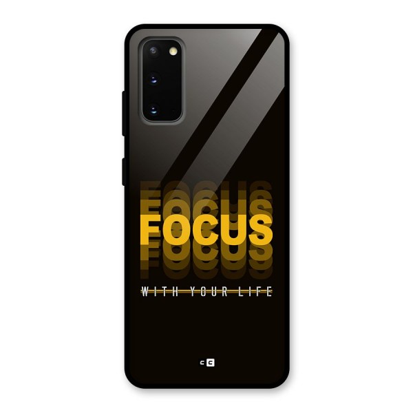 Focus Life Glass Back Case for Galaxy S20